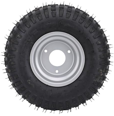 CFTGIW Legierstahl Stahl Gummi Außerhalb des Straßenrads 145x70-6 6 Zoll 3 Bolzen Nicht-Slip-Explosions-Proof-Reifen mit Hub für Fahrrad ATV Quad Off Road Go Kart Utv Cart