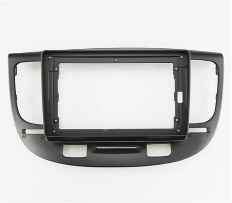Für Kia Für Rio 3 Für Morning 2005 2006 2007 9 Zoll Auto Rahmen Adapter Android Radio Audio Armaturenbrett Panel Fascias(Schwarz)