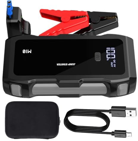 Avviatore Di Emergenza Portatile, 8000mAh Ricarica Rapida USB, Booster Per Batteria E Dispositivo Di Avviamento, Per Berline, Camion, Motocicli, Barche, Camper, Motoslitte, Trattori
