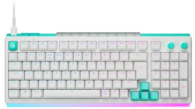 Logitech G G512 X 98 DUAL SWAP (White) | Hot-Swappable TMR Analogue/Mechanical Gaming Keyboard, 8K Polling, Actuation 0.1-4.0mm, RAPID TRIGGER, RGB, PC/Mac, UK