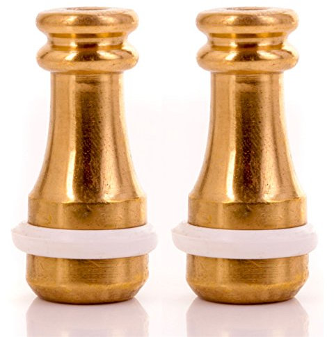 2x Brass Cord Pull Weights - Light Switch/Curtains/Roman Blind Ends