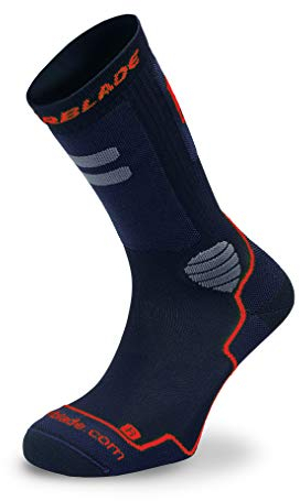 Rollerblade HIGH PERFORMANCE SOCKS, Inline Skate Socken für Männer, Erwachsene Sportsocken, Schwarz/Rot, L (43-46)