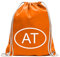 Kiwistar - Turnbeutel - mandarin - Österreich AT - Fun Rucksack Sport Beutel Gymsack Baumwolle mit Ziehgurt