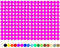 100 Stück Klebepunkte Punkte Kreise Aufkleber Punkt Inventur Folie Markierung K018 (077 Telemagenta, 15mm)