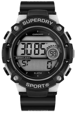 Superdry Herren Armbanduhr Radar Sport schwarz 45 mm