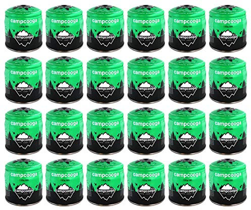 campcooga 24x Stechkartusche 190g Butangas für Kocher, Lampen, Bunsenbrenner... (24x 190g Stechkartusche)