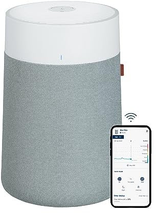 Blueair Blue Max 3350i Smart WiFi Air Purifier, HEPASilent Combination Filter Up To 86m² Rooms Removes 99.97% Pollen, Dust, Mould, Bacteria, Viruses | Activated Carbon Reduces VOCs, Odours