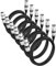 GearIT XLR Microphone Cable (1 Feet, 6 Pack) - Male to Female 3-Pin Balanced Shielded Cable for Mic Mixer, Recording Studio, Podcast - Black