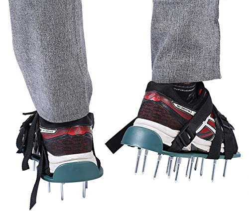 Arieggiatore per Prato, Scarificatori per Aeratore da Giardino, Arieggiatore Scarpe Arieggiatore Scarificatore per Prato, Arieggiatore da Giardino per Areazione Prato e Giardino(4 Cinghie)