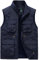 Herren Outdoor Weste mit Vielen Taschen Anglerweste Leicht Safari Weste Sommer Multifunktionsweste Atmungsaktiv Nylon Angeln Weste - XXL