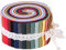 perfeclan 36 Stück Jelly Rolls Stoff, 6,25 x 100 cm Jelly Roll Up, Baumwollstoff, Blumen Jelly Rolls Stoffstreifen Baumwolle Jelly Rolls Patchwork Stoffe für Patchwork, Nähen, Handwerk - Sackleinen