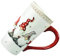 Christmas Coffee Mug Xmas Coffee Mug Ceramic Tea Cup Milk Cup with Gnome Pattern Seasonal Holiday Cup Cute Kindness for Christmas Birthday (Mixed Color)