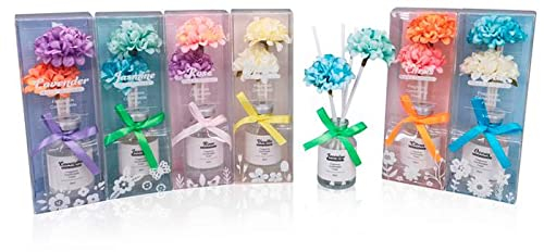 DISOK - Lote 24 Ambientadores Difusor Pétalos. Ambientadores para Detalles de Bodas, Bautizos, Comuniones. Regalos para mujeres invitadas Originales, Prácticos, Hogar, Casa, Difusores