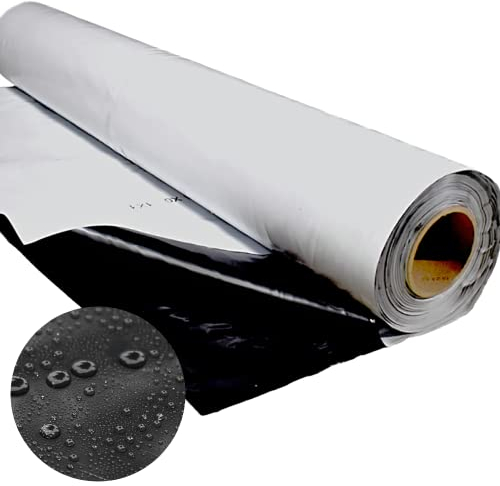 Folienkönig® Pellicola per silo 6x20m in Rotolo - Dimensione Scelta! Copertura per Piscina, Telo di Copertura, Pellicola Protettiva, Telo da Giardino, Telo per silo, Colore: Nero/Bianco