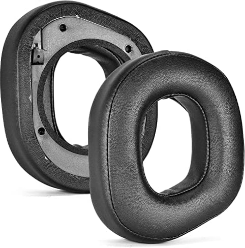 Yaowanguan Ohrpolster Kissen für Turtle Beach Stealth 700 Gen 2 Kabelloses Gaming Headset/Stealth 700 Gen 2 MAX, Schwarz Proteinleder & Gedächtnisschaum Kopfhörer Ersatz Klipp Reparatur Ohrpolster