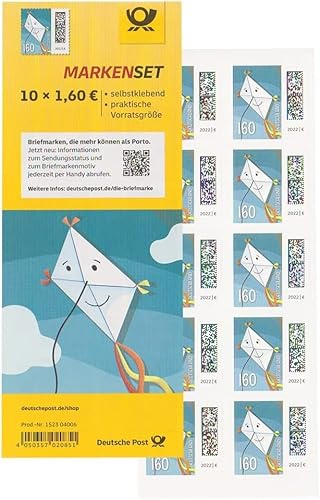 10 Deutsche Post 1,60€Briefmarke Briefdrachen