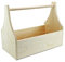 Werkzeugkiste aus Holz Natur mit Tragegriff 3XL 47x25x38cm - Hausmeisterkiste Tragekiste Kiste