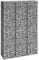 WIFESE Panier de Gabion 3 Pcs 30x30x150 cm Fer Lits Surélevés en Gabion Argenté Mur de Soutènemen Construction Robuste Mur en Gabion Décoration de Jardin Terrasse Cage de Gabion