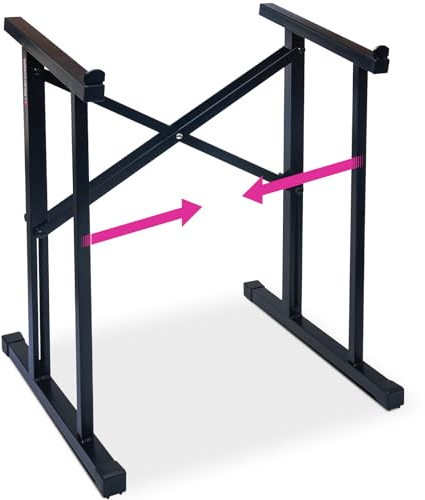 Liquid Stands Portable Audio Mixer Stand - Angled, Foldable & Adjustable Studio Music Mixer Synth Stand - MPC, Drum Machines, DJ Turntables, Audio Rack Equipment