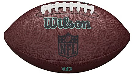 WILSON NFL Ignition Gen Green Football - Brown, Peewee Size