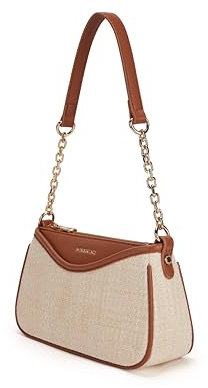 Missnine Umhängetasche für Damen, kleine Geldbörse, trendige Clutch, Hobo-Tasche, Mini-Handtasche aus veganem Leder mit Reißverschluss