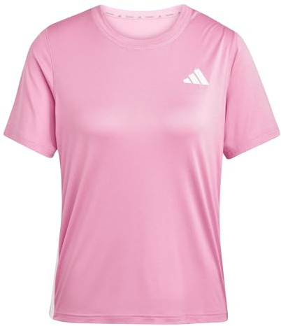 adidas Damen Train Essentials 3-Stripes Workout T-Shirt, pink Fusion/White, S