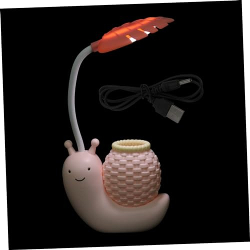 Gadpiparty 1stk Schnecke Stifthalter Tischlampe Dekorativer Stifthalter Lesetischlampe Augenschonende Tischlampe Usb-tischlampe Schreibtisch Lernlampe Kind Elektronisches Bauteil