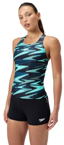 Speedo Damen Hyperboom Tankini | Schnell Trocknend | Training | Fitness | Chlorbeständig Schwimmbekleidung (1er Pack)