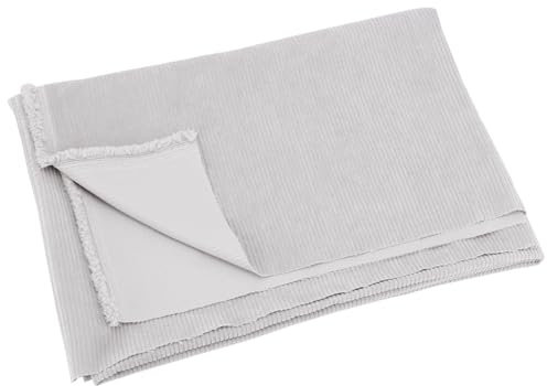 BENECREAT Cordstoff, 100x150 cm Hellgrauer Cord-Polsterstoff Zum Nähen von Mänteln, Hemden, Kleidern Und Hosen, DIY-Näh- Und Bastelmaterialien, Bekleidungszubehör