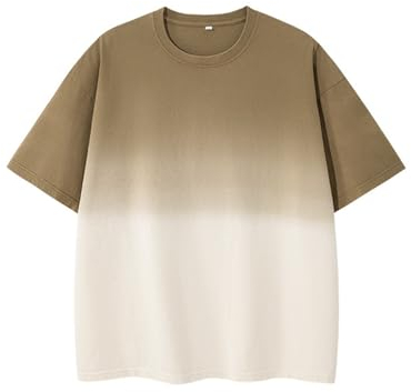 T-Shirt Herren Sportshirt Herren Klassisch All-Match Kurzarm Herren Mode Shirt Herren Weich Komfortabel Casual T-Shirt Herren N-Coffee M