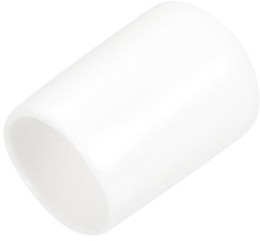 QUARKZMAN 25Pcs Embouts en Caoutchouc de 13 mm de Diamètre Intérieur, Capuchon d'Extrémité Rond en Vinyle, Protecteurs de Filetage de Vis Blancs