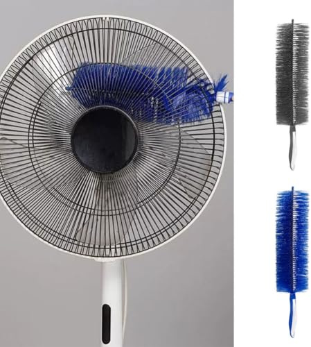 Generic Multifunctional Cleaning Dust Brush, Fan Cleaner, Radiator Cleaner, Microfiber Head, Bendable, Reusable Duster for Fans, Home and Car Vents (Blue)