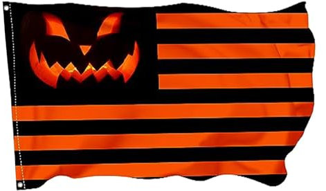 Drapeaux d'Halloween Trick or Treat - Grand drapeau d'Halloween - 91 x 152 cm - Grand drapeau de maison d'Halloween - Décoration extérieure