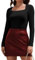 Joyshaper Women Long Sleeve T Shirts Basic Tops Ladies Square Neck Blouses Casual Solid Color Undershirts Black,L