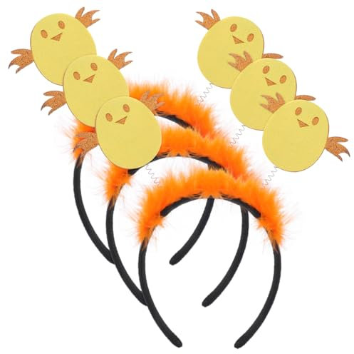Gogogmee Entenhaarreifen 12 Stk Kleines Gelbes Hühnchen Stirnband Haarschmuck Für Kinder Feiertags-haarreifen Filzhuhn Huhn Haarreif Wedding Hair Accessories Hühnerhaarreif Stirnband Für Die Party