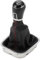 INFINAUTO Pomo De Palanca De Cambios Manual De 5 Velocidades Con Cubierta Pomo De Palanca De Caja De Cambios No.6R0711113T Para Vw Polo 2014-2017 Plástico Cuero Sintético Negro Rojo 1 Pc