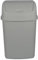 Jolie Max 35L Large Swing Top Kitchen Bin - Plastic Dustbin with Flip Top Lid - Ideal for Home and Office Waste Management - Easy to Clean, Recycle Rubbish Bin. (Full Grey)