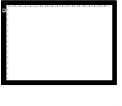 Besttoolifes Tablette lumineuse LED pour A4 A5 - Protection des yeux - Trois niveaux - Intensité variable - Luminosité réglable - Tablette à croquis pour artistes et designers (A5)