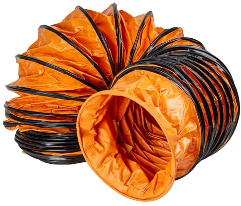 SIP 10 5m Ventilator Ducting, Heavy Duty Flexible PVC Portable Ventilator Dust Extraction Hose