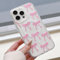 UEEBAI Magnetisch Hülle für iPhone 12/iPhone 12 Pro, Niedliche Silikon Tansparent Handyhülle mit Schleife Schutzhülle mit Kabelloses Laden, Weiche Bumper Cover Case für Frauen Mädchen, Rosa
