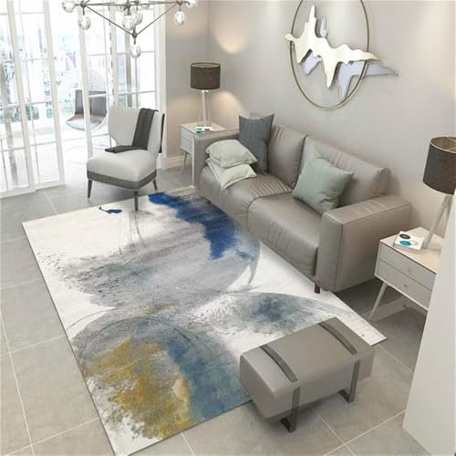 Kunsen 180X280CM Anti-Rutsch Teppich Das Wohnzimmer, Schlafzimmer und Flur Dekorationen sind langlebig einfach zu pflegen Flokati Mehrfarbig Haushaltsteppich Bettumrandung