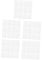 KALLORY 5 Sätze Visitenkarte Leere Karte Danksagungskarten Minimalistische Visitenkarten Leere Plastikkarte Zum Drucken Visitenkarten Leer Kleine Leere Karten Weiß Pvc 20 Stück * 5