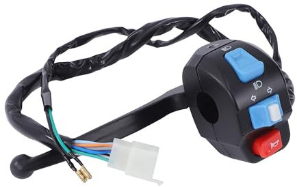Interruttore Manubrio Moto Interruttore Fari Interruttore Clacson Controllo Indicatori di Direzione con Leva Freno Per ATV Quad Go Kart 22mm