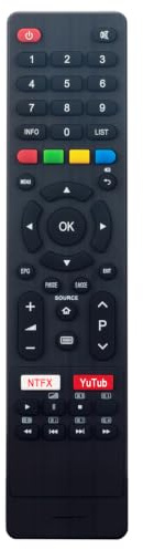 Fernbedienung Kompatibel mit Aiwa 4K Smart UHD TV AW58B4K AW43B4SMFL | AW55B4KFL AW39B4SM AW50B4K AW-D01 AW55B4KF AW75B4K AW65B4K AW32B4SM AW42B4SM