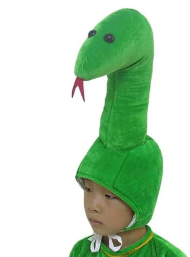 Wusideday Chapeau serpent du Nouvel An 2025 – Chapeau de cosplay animal en peluche douce pour le Nouvel An chinois | Accessoires de costume du Nouvel An, fournitures de déguisement pour festivals,