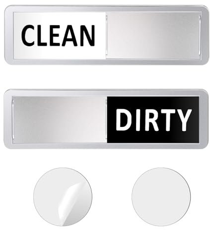 Geschirrspüler Magnet Sauber/Schmutzig Schiebeschild, Clean Dirty Dishwasher Sign, Leicht Zu Lesen Und Zu Verschieben Für Spülmaschine Magnet Indicator, Geschirrspüler Aufkleber Für Küchengadgets