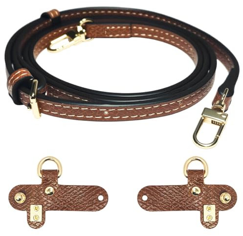 IBOPUXIU Schultergurt für Longchamp Tasche Damen, Verstellbarer Schulterriemen für Taschen, Mini-Taschenriemen, No-Punch(0,9 cm)