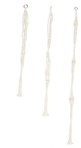 POPETPOP 3pièces Pot De Fleurs Suspendu Coton Naturel Support De Plante Intérieur Extérieur pour Lierre Rampant Et Plantes Artificielles