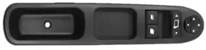 JAYWIS Interruptor De Control De Ventana De Automóvil para Peugeot 207 2000-2014 307 407 Interruptores De Ventana Eléctrica Interruptor elevalunas(Negro 6)
