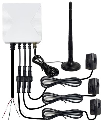 Rastapulz Tuya Smart Life 3-Phasen-WiFi-KWH-Messgerät 300A Stromzange Stromwandler App-Überwachung und Aufzeichnung des Verbrauchs Langlebig